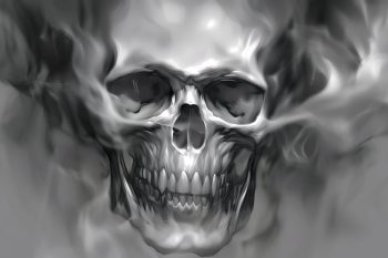 Skeleton Skull With Smoke thumb