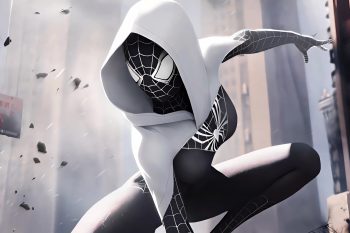 Spider Gwen Stacy Black and White thumb