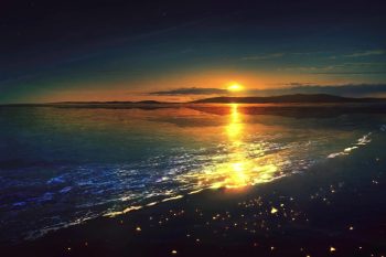 Beautiful Beach Ocean Sunset thumb