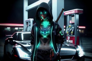 Cyberpunk Samurai Girl with GTR thumb
