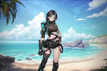 Cyborg Arm Anime Girl thumb