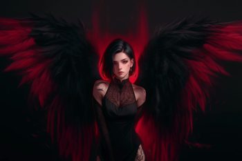 Dark Goth Angel Wings thumb