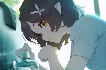 Okusora Ayane Washing Face Blue Archive thumb